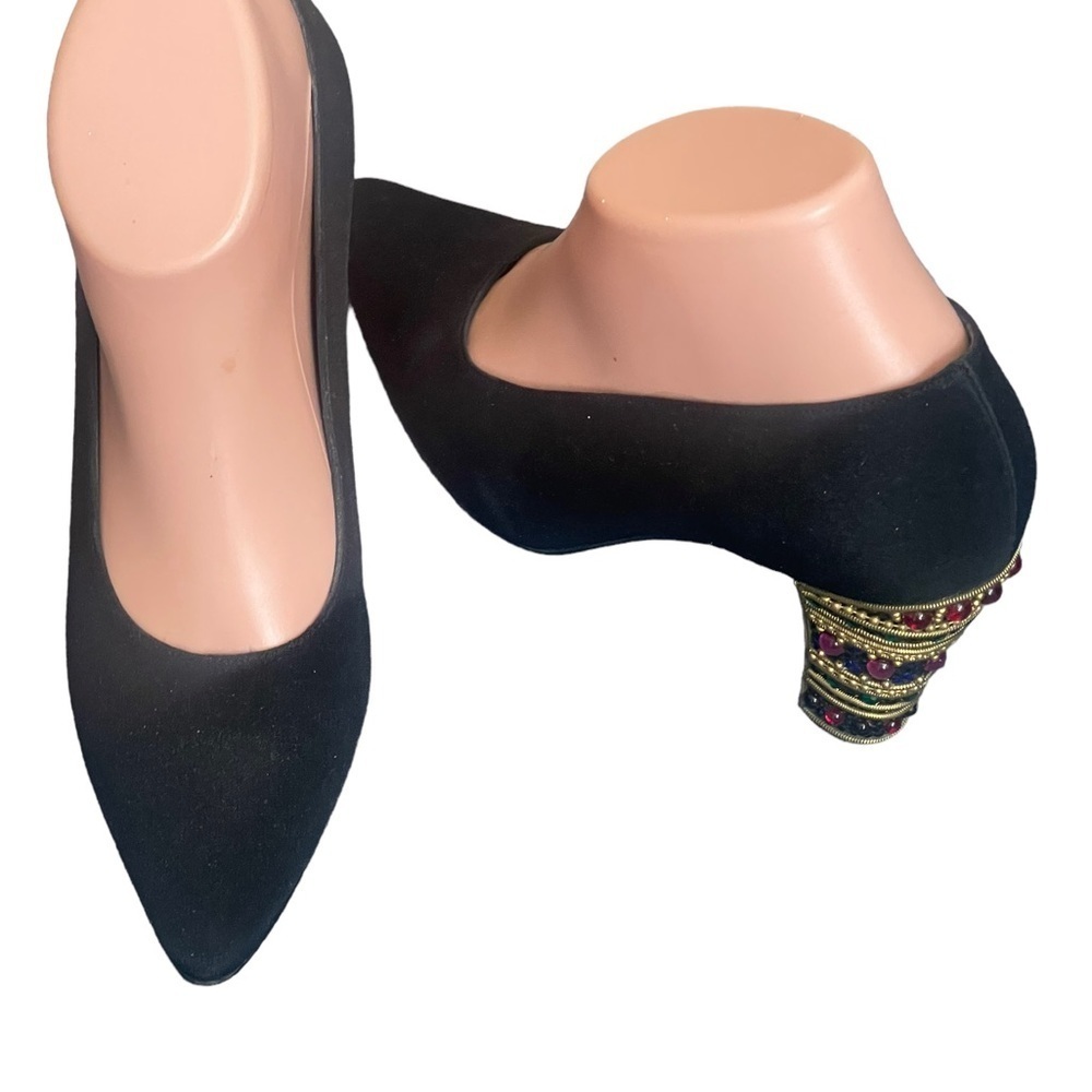 STUART WEITZMAN VINTAGE SHOES JEWELED‎ HEELS
SPAIN 8B EVENING